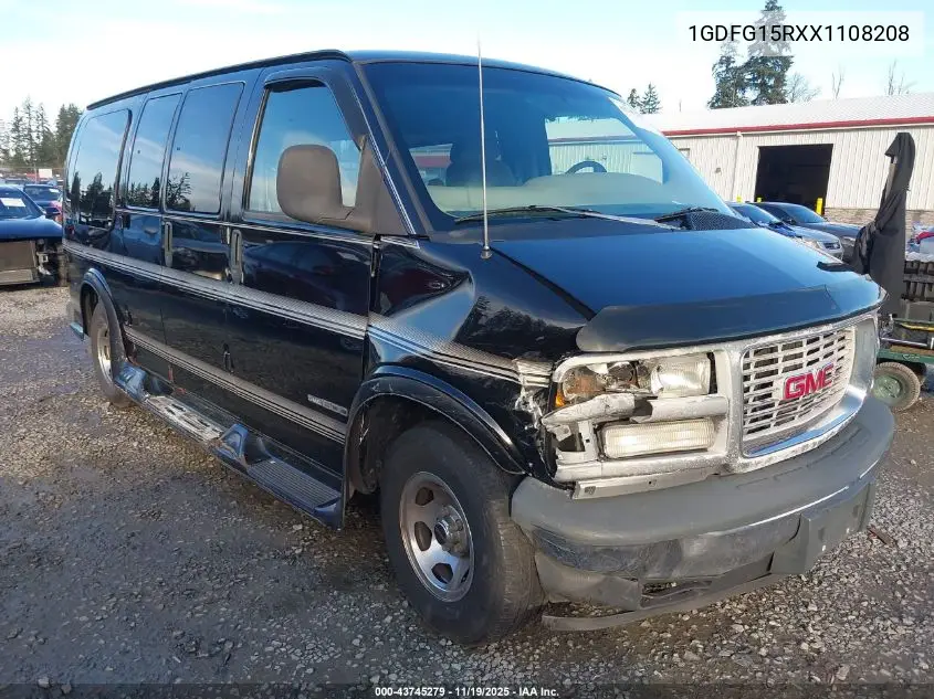 1GDFG15RXX1108208 1999 GMC Savana Rv G1500