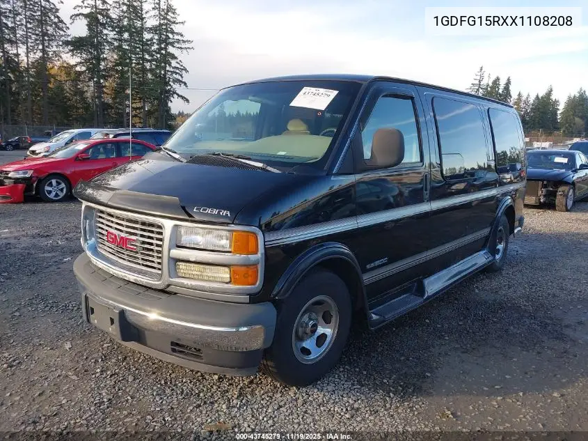 1GDFG15RXX1108208 1999 GMC Savana Rv G1500