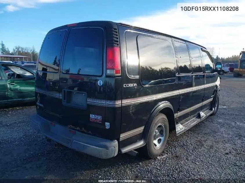 1GDFG15RXX1108208 1999 GMC Savana Rv G1500