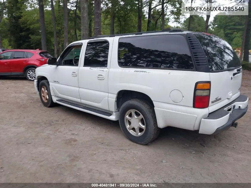 1GKFK66UX4J285540 2004 GMC Yukon Xl 1500 Denali