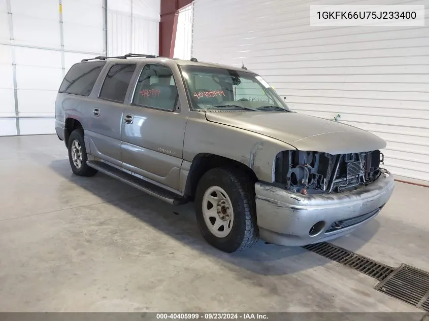 2005 GMC Yukon Xl 1500 Denali VIN: 1GKFK66U75J233400 Lot: 40405999