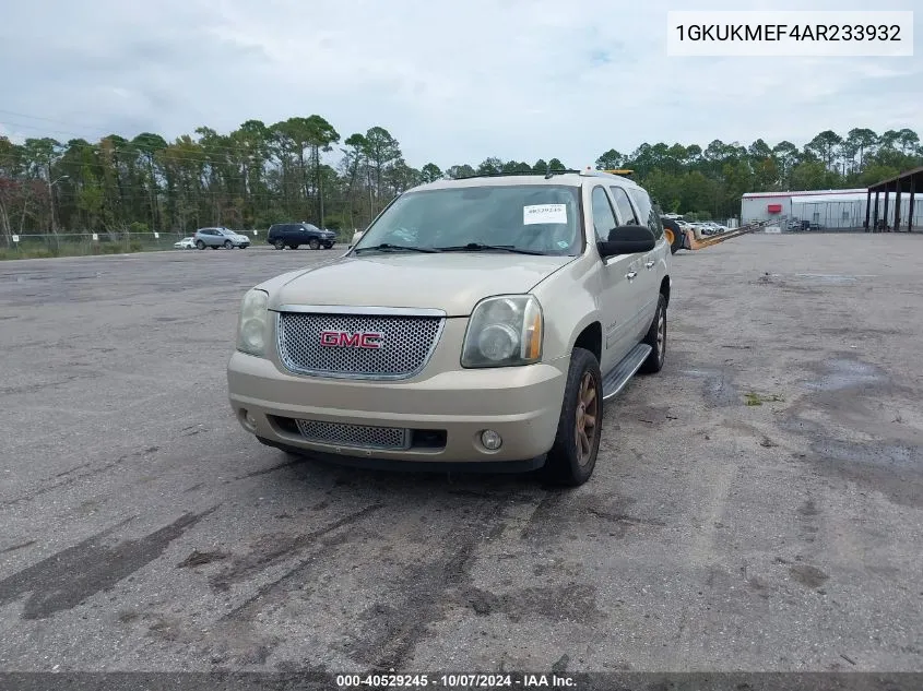 2010 GMC Yukon Xl 1500 Denali VIN: 1GKUKMEF4AR233932 Lot: 40529245