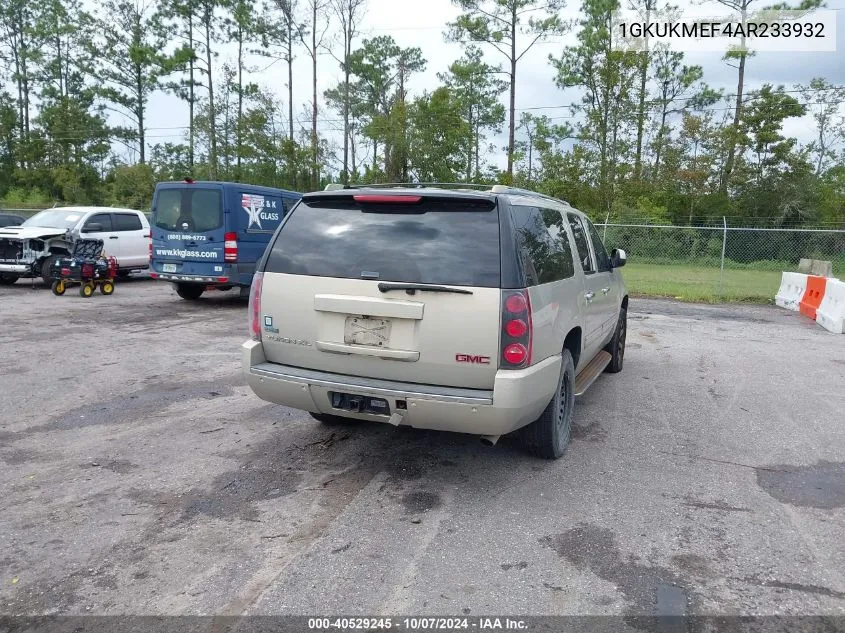 2010 GMC Yukon Xl 1500 Denali VIN: 1GKUKMEF4AR233932 Lot: 40529245