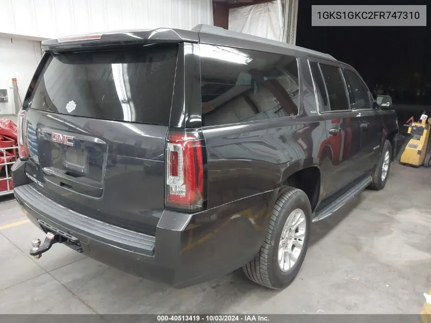 1GKS1GKC2FR747310 2015 GMC Yukon Xl 1500 Sle