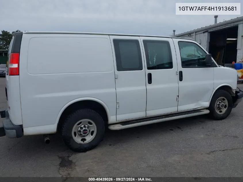 1GTW7AFF4H1913681 2017 GMC Savana 2500 Work Van