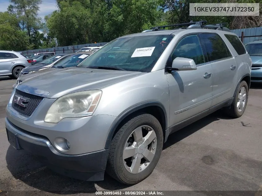 1GKEV33747J172350 2007 GMC Acadia Slt-1