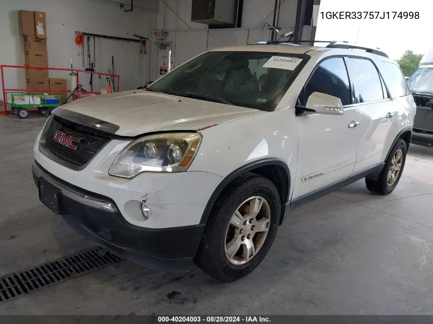 1GKER33757J174998 2007 GMC Acadia Slt-1