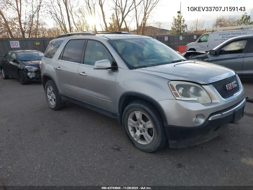 1GKEV33707J159143 2007 GMC Acadia Slt-1