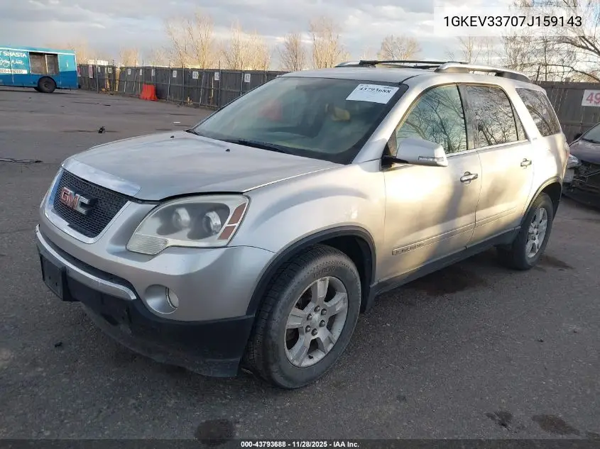 1GKEV33707J159143 2007 GMC Acadia Slt-1