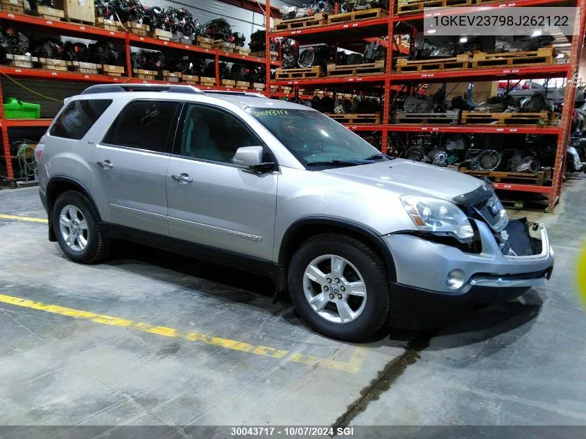 1GKEV23798J262122 2008 GMC Acadia Slt-1