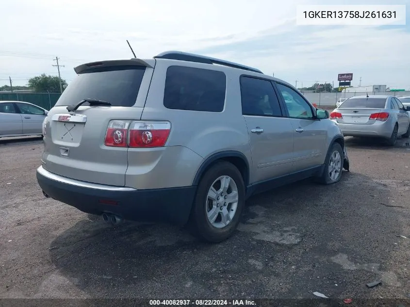 1GKER13758J261631 2008 GMC Acadia Sle-1