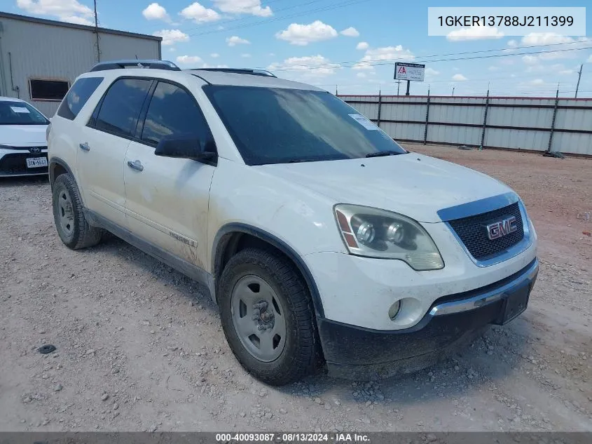 1GKER13788J211399 2008 GMC Acadia Sle-1