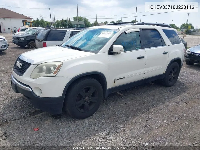 1GKEV33718J228116 2008 GMC Acadia Slt-2