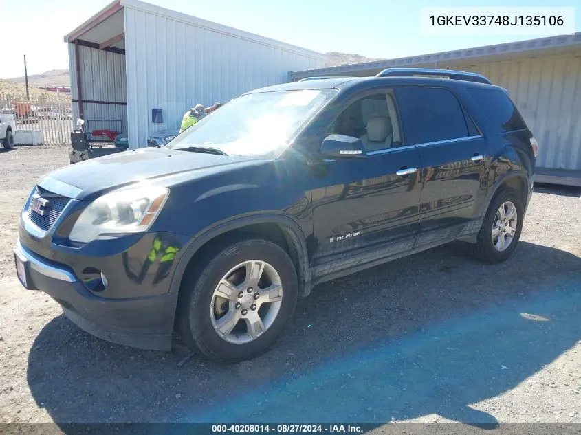 1GKEV33748J135106 2008 GMC Acadia Slt-2