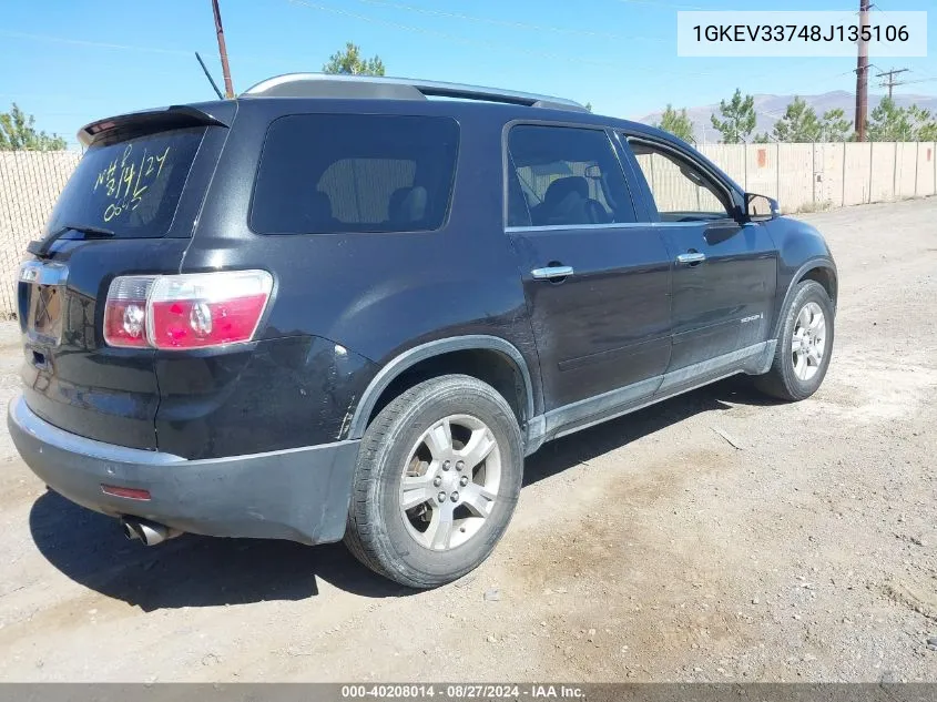 1GKEV33748J135106 2008 GMC Acadia Slt-2