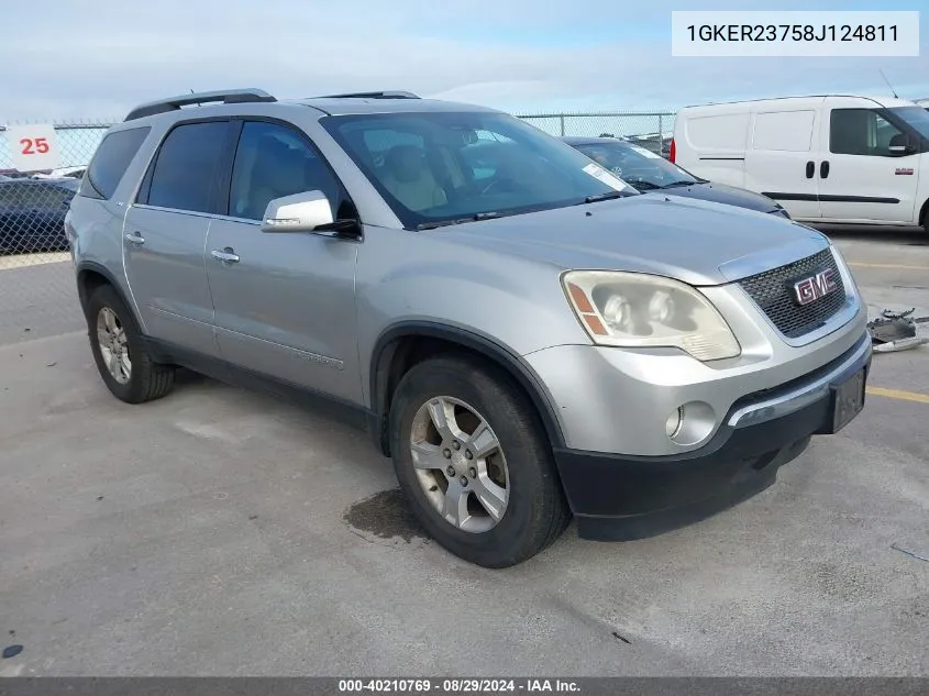 1GKER23758J124811 2008 GMC Acadia Slt-1