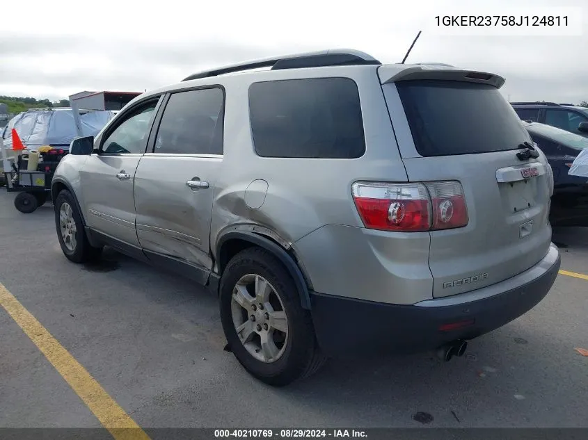 1GKER23758J124811 2008 GMC Acadia Slt-1