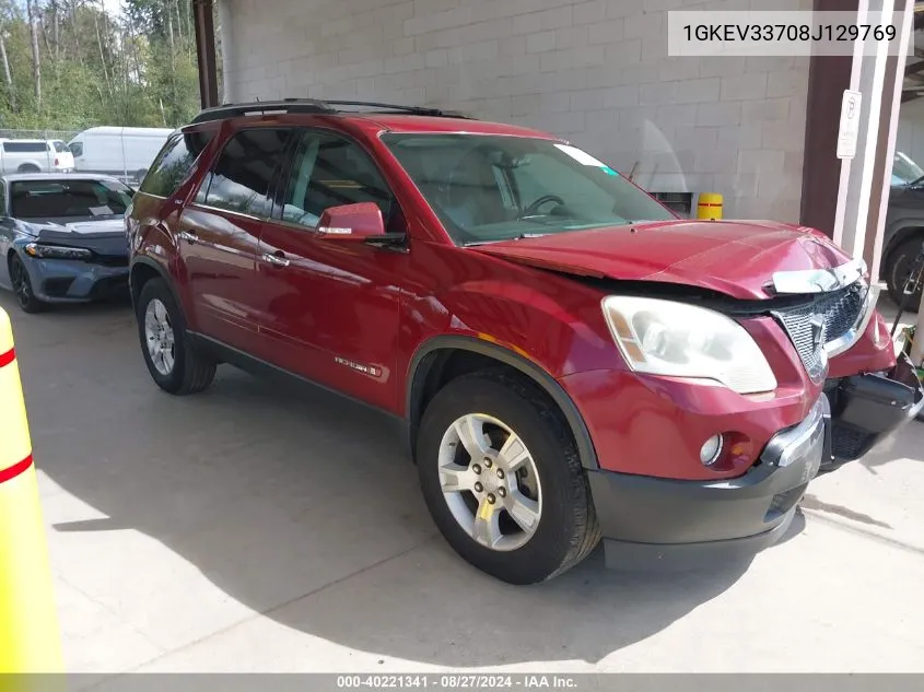 1GKEV33708J129769 2008 GMC Acadia Slt-2