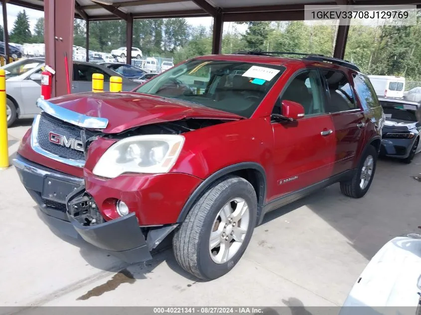 1GKEV33708J129769 2008 GMC Acadia Slt-2