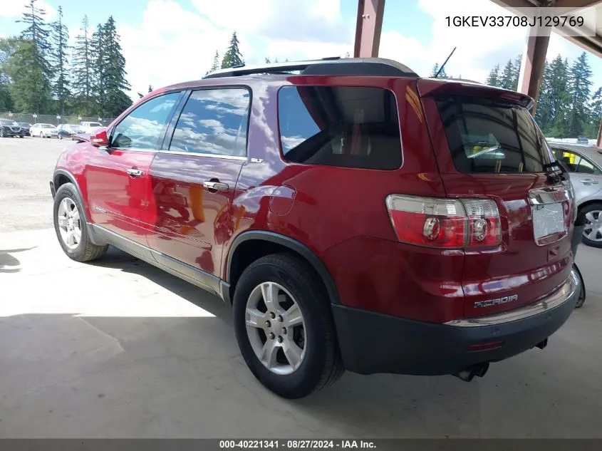 1GKEV33708J129769 2008 GMC Acadia Slt-2