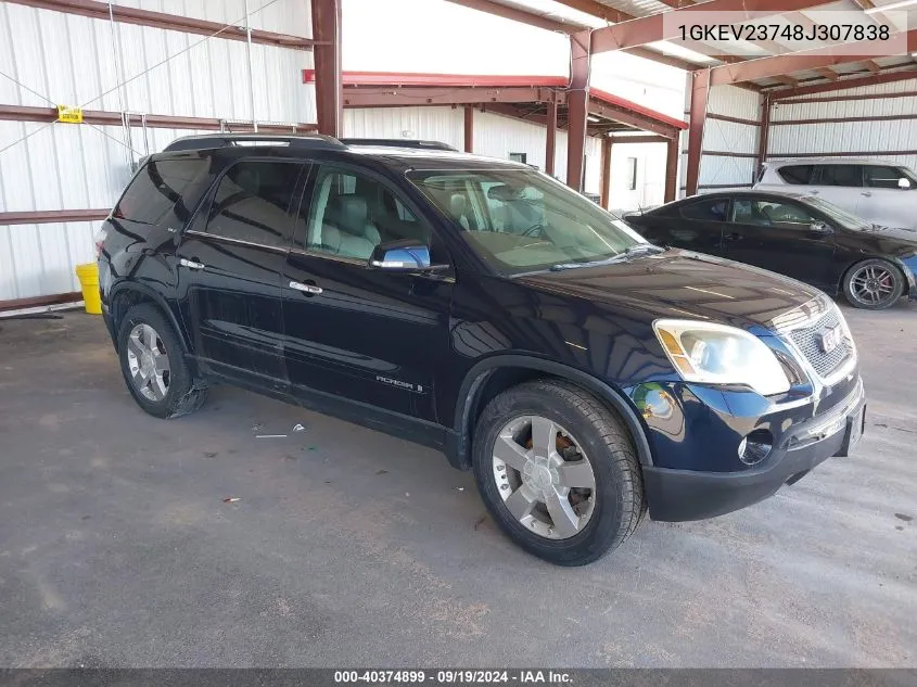 1GKEV23748J307838 2008 GMC Acadia Slt-1