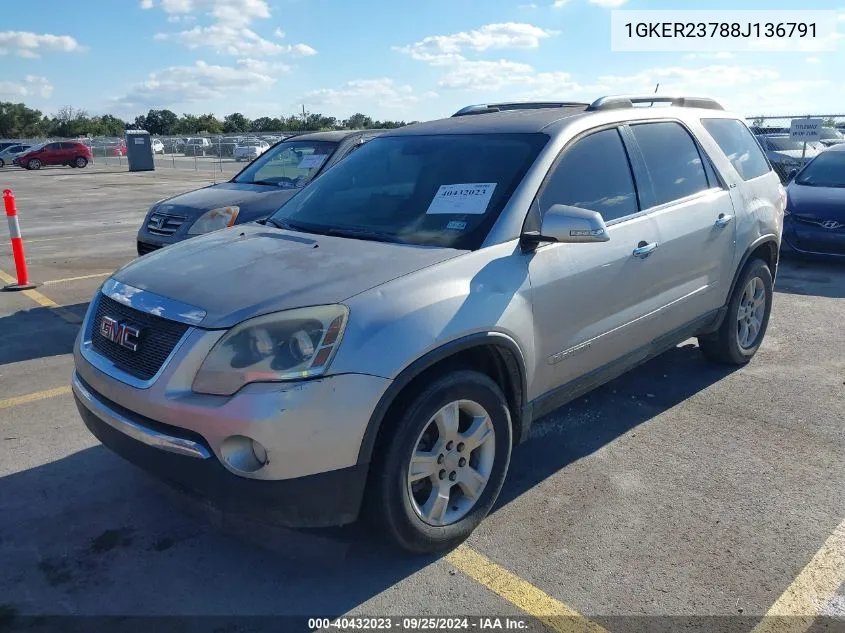 1GKER23788J136791 2008 GMC Acadia Slt-1