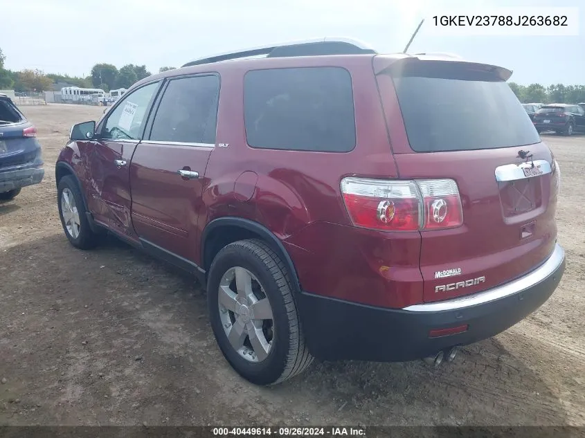 1GKEV23788J263682 2008 GMC Acadia Slt-1