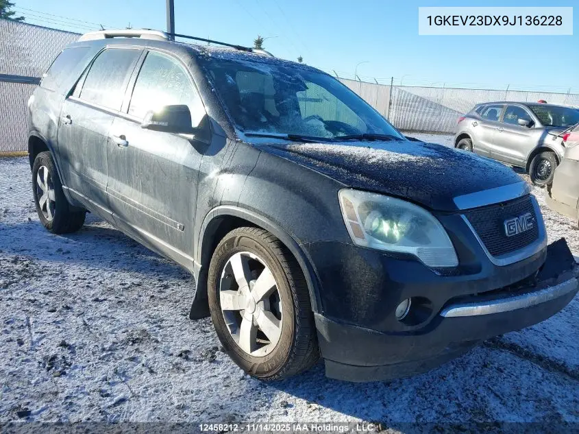 1GKEV23DX9J136228 2009 GMC Acadia Slt