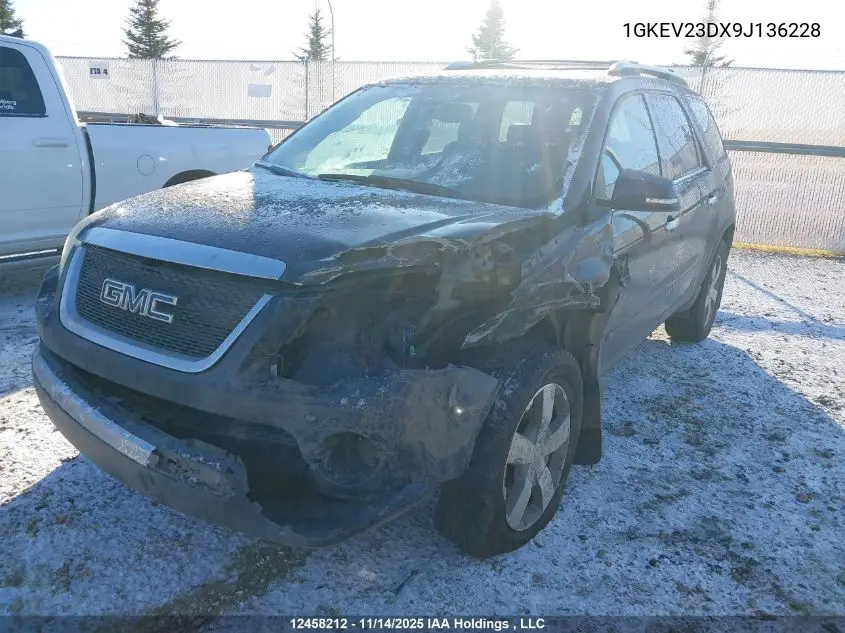 1GKEV23DX9J136228 2009 GMC Acadia Slt