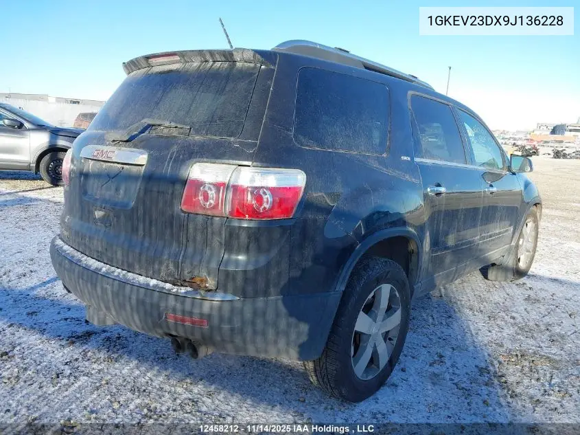 1GKEV23DX9J136228 2009 GMC Acadia Slt