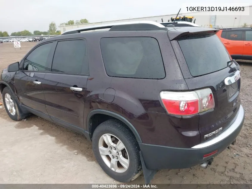 1GKER13D19J146693 2009 GMC Acadia Sle