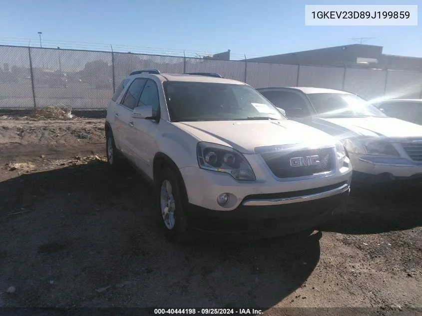 1GKEV23D89J199859 2009 GMC Acadia Slt-1