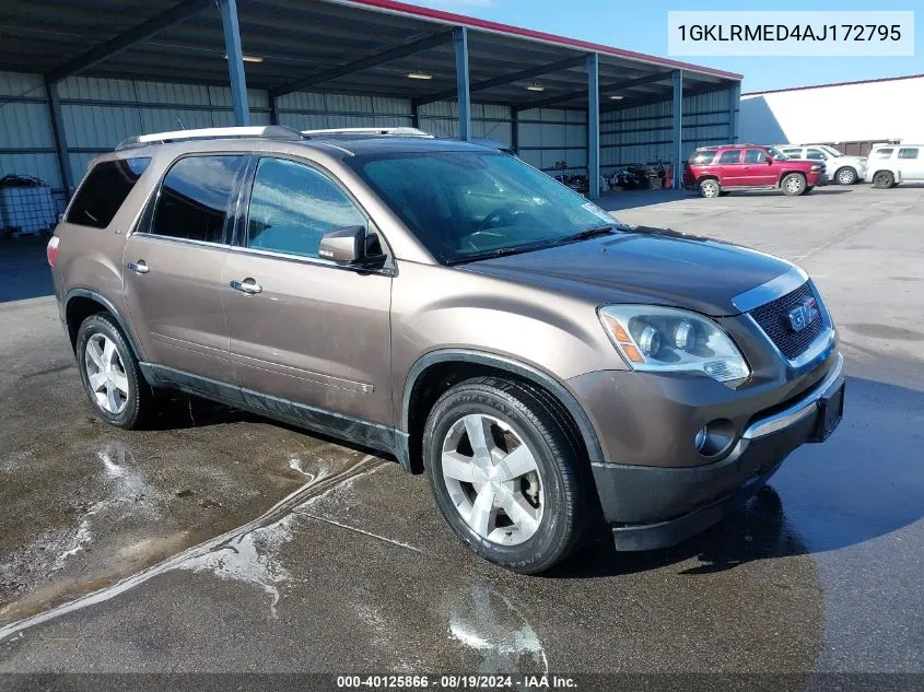 1GKLRMED4AJ172795 2010 GMC Acadia Slt-1