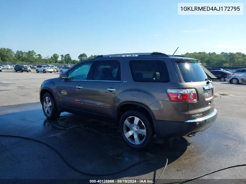 1GKLRMED4AJ172795 2010 GMC Acadia Slt-1