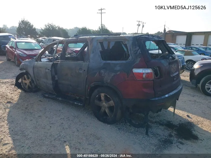 1GKLVMED5AJ125626 2010 GMC Acadia Slt-1