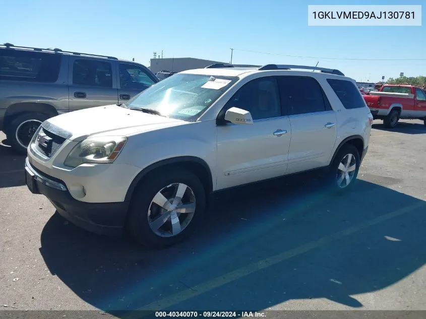 1GKLVMED9AJ130781 2010 GMC Acadia Slt-1