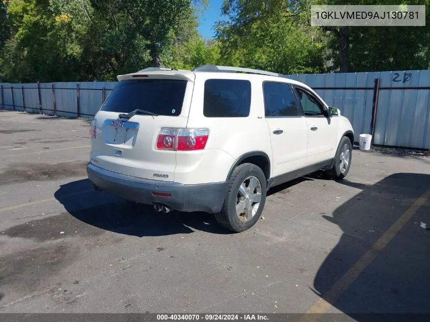 1GKLVMED9AJ130781 2010 GMC Acadia Slt-1