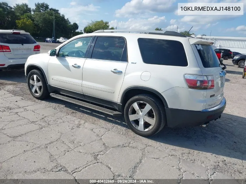 1GKLRMEDXAJ148100 2010 GMC Acadia Slt-1