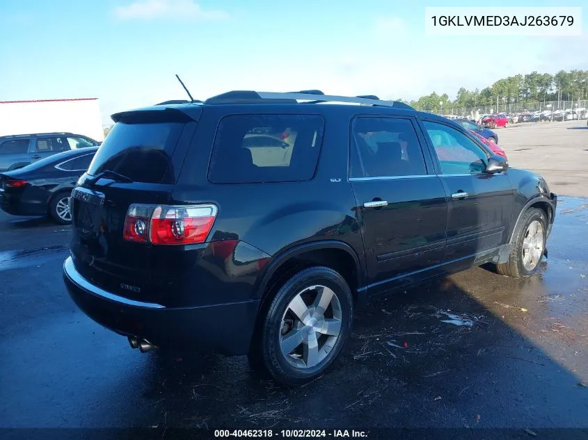 1GKLVMED3AJ263679 2010 GMC Acadia Slt-1