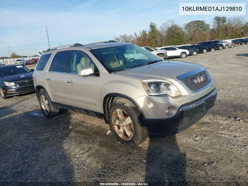 1GKLRMED1AJ129810 2010 GMC Acadia Slt-1