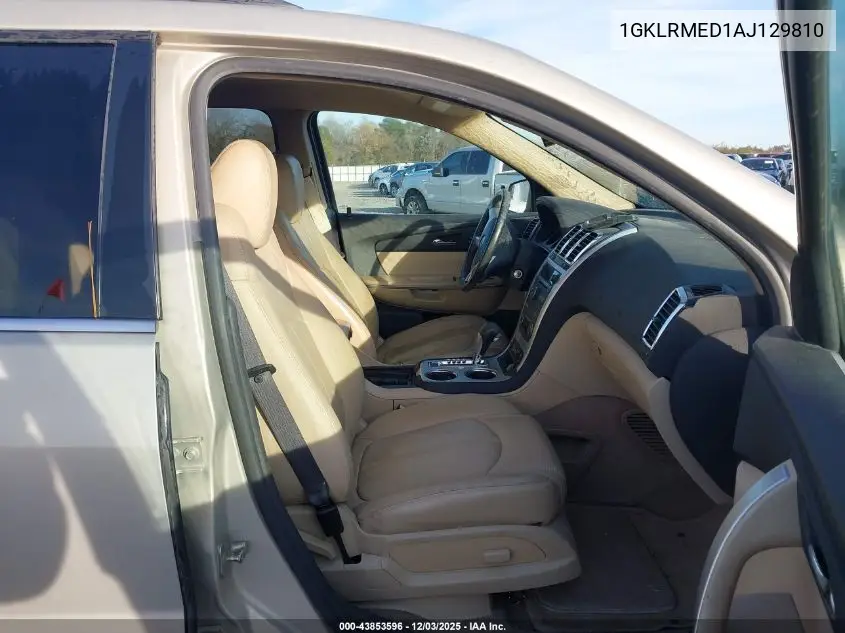 1GKLRMED1AJ129810 2010 GMC Acadia Slt-1