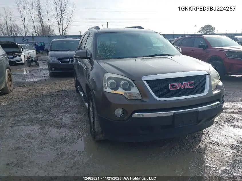1GKKRPED9BJ224257 2011 GMC Acadia Sle