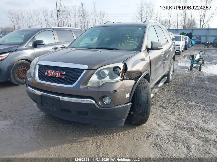 1GKKRPED9BJ224257 2011 GMC Acadia Sle