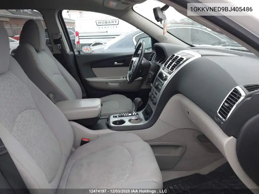 1GKKVNED9BJ405486 2011 GMC Acadia Sle