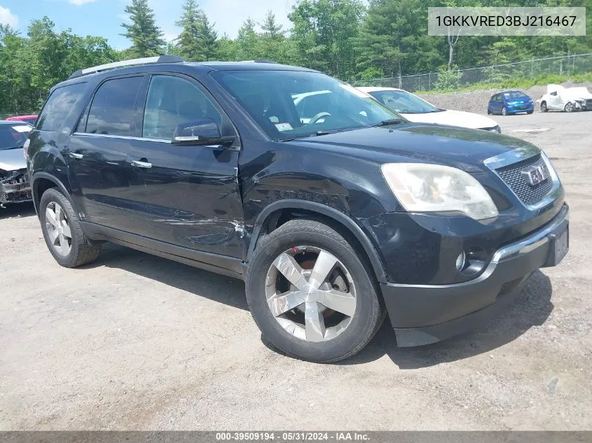 1GKKVRED3BJ216467 2011 GMC Acadia Slt-1