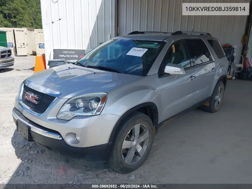 1GKKVRED0BJ359814 2011 GMC Acadia Slt-1