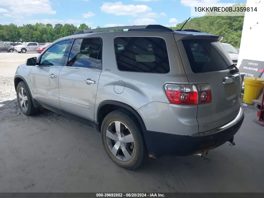 1GKKVRED0BJ359814 2011 GMC Acadia Slt-1