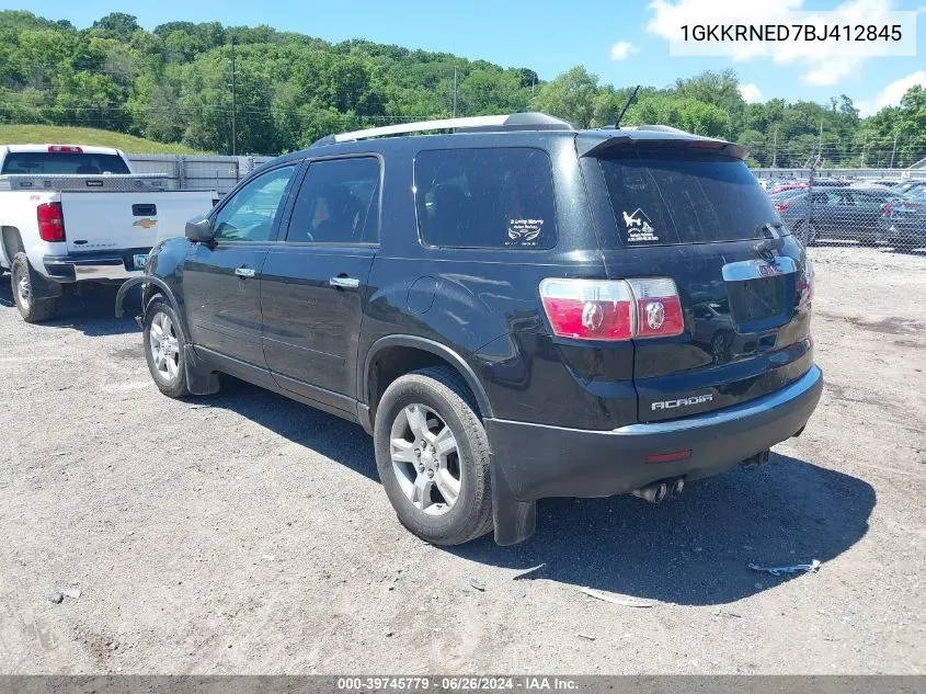 1GKKRNED7BJ412845 2011 GMC Acadia Sl