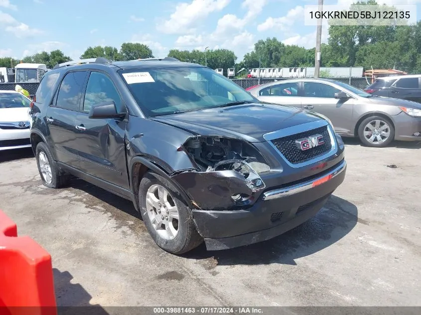 1GKKRNED5BJ122135 2011 GMC Acadia Sl