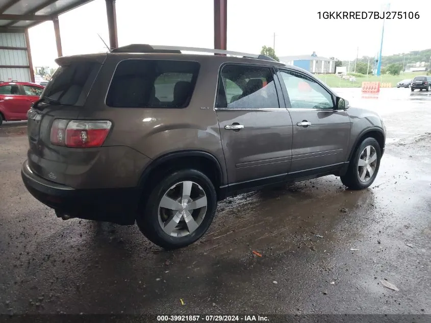 1GKKRRED7BJ275106 2011 GMC Acadia Slt-1